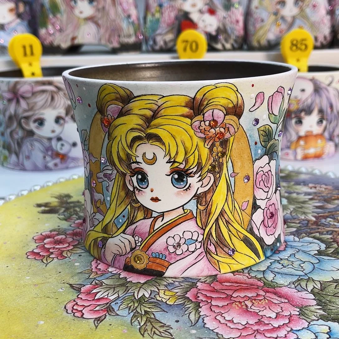 红陶薄雾花盆一物一拍