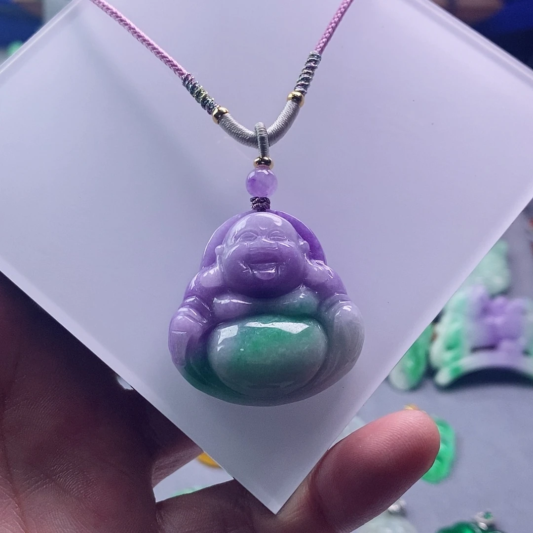 翡翠未镶嵌吊坠(赠链)