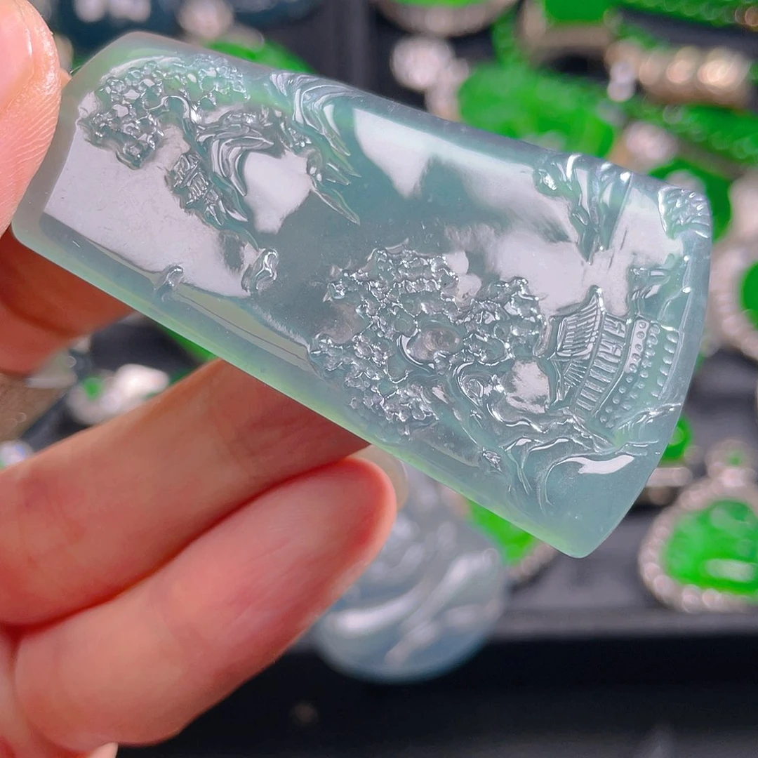 翡翠未镶嵌吊坠(不含链)