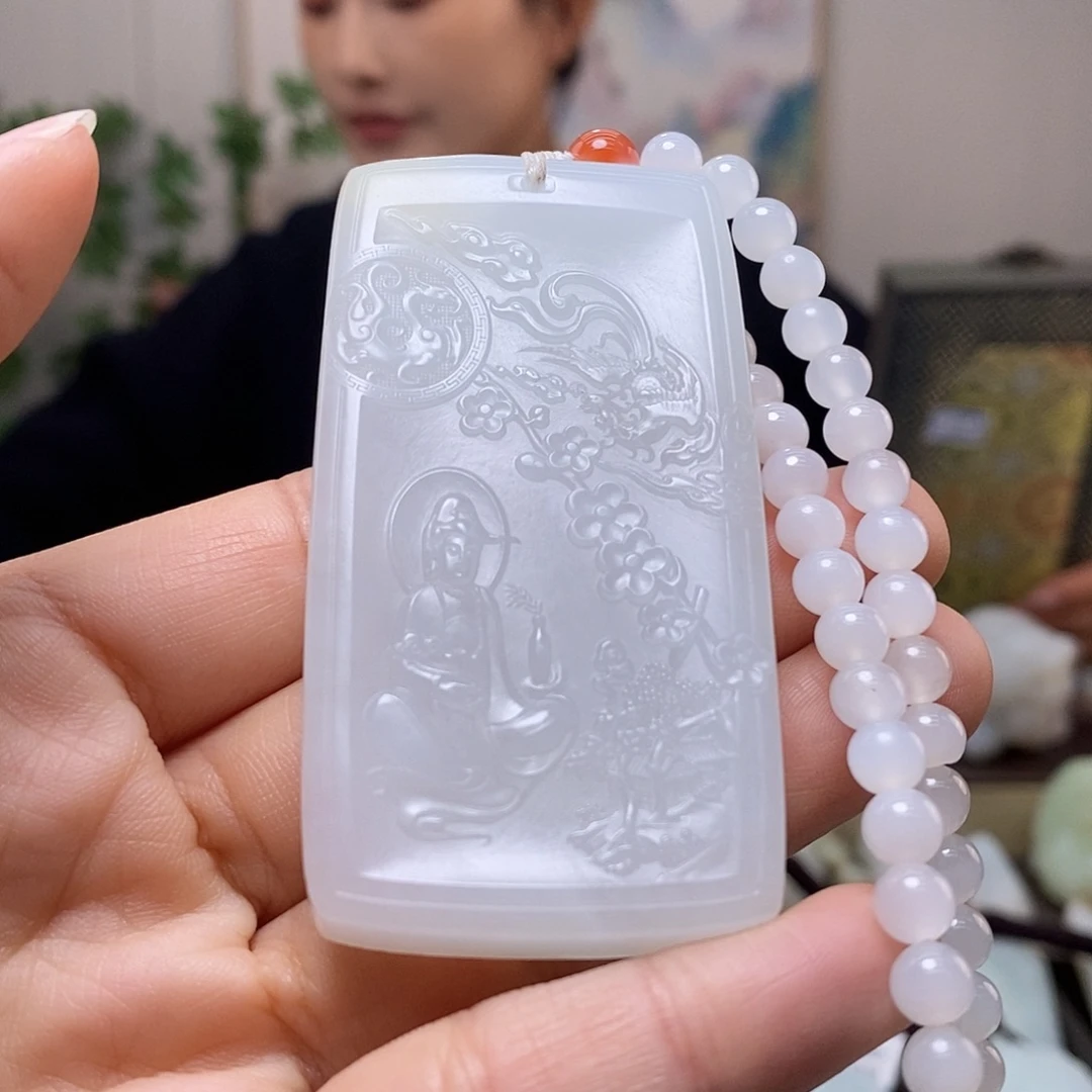 和田玉未镶嵌颈饰