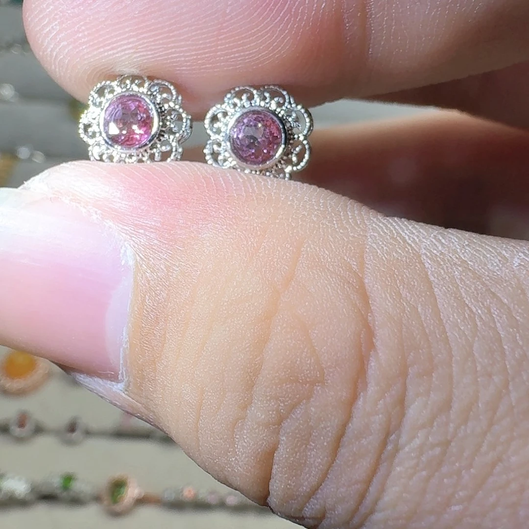 芙蓉石戒指银S925镶嵌