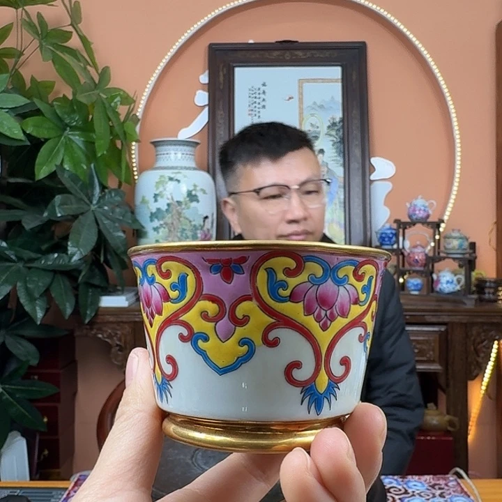 陶摆件景德镇陶瓷手工杯子