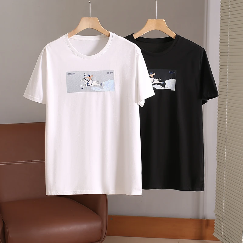 特！ 商场订单~高垂凉感棉+透气立体印花短袖T恤 H3239 男装 4716