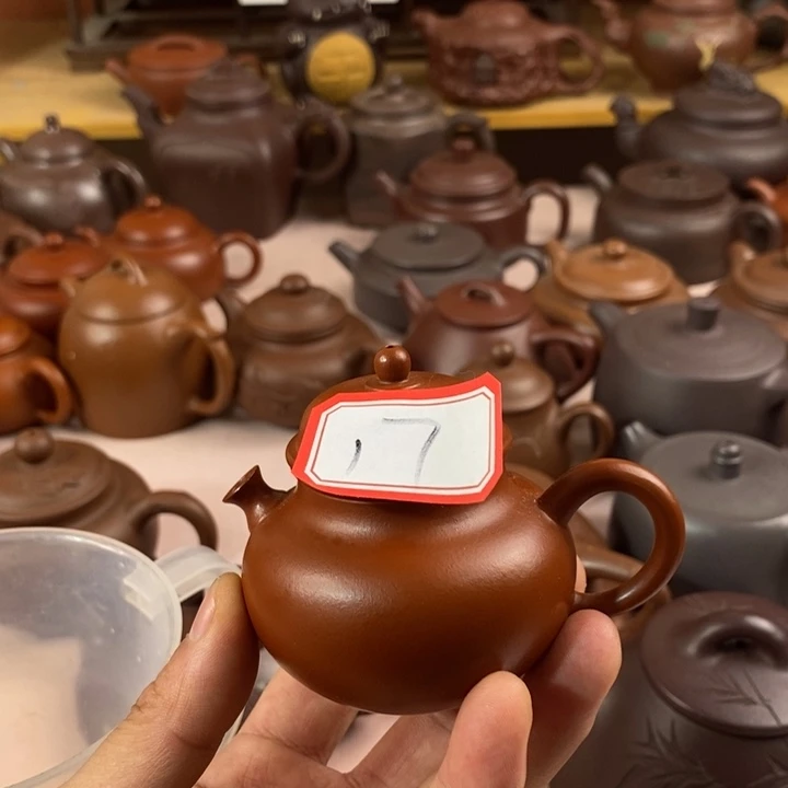 紫砂茶壶泸***叟小煤窑朱泥