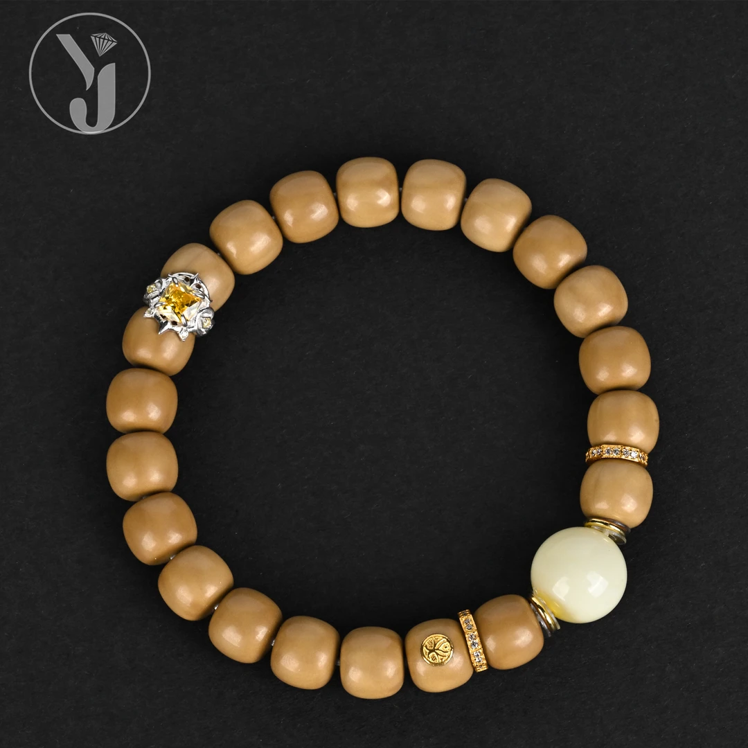 【钰见】 猴头核桃10mm左右+卡环-圆珠大满配搭配款