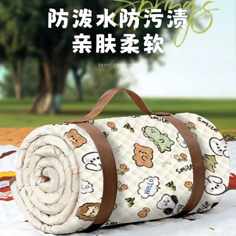 野餐垫防潮垫夏季加厚野外露营沙滩春游防水垫子地垫户外帐篷地垫