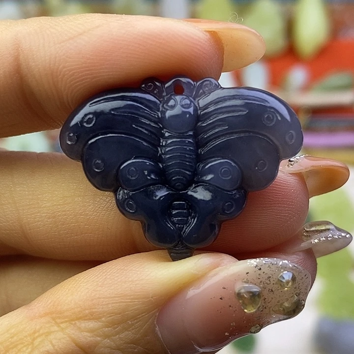 和田玉未镶嵌颈饰福利蝴蝶吊坠