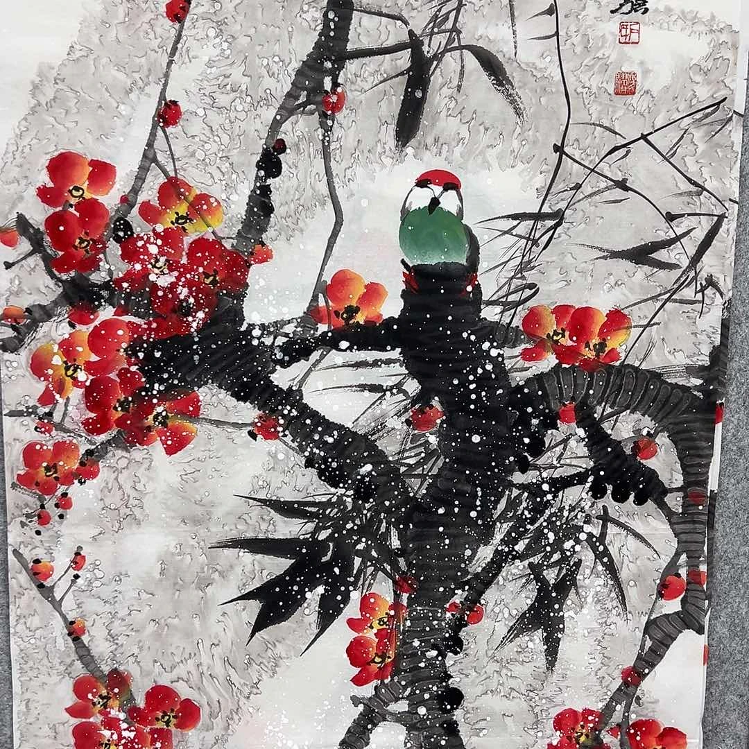 绘画维韩江书画石庆骥国画