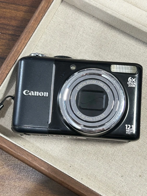 9新 Canon/佳能 a2100 黑色 复古ccd数码相机 五号电池