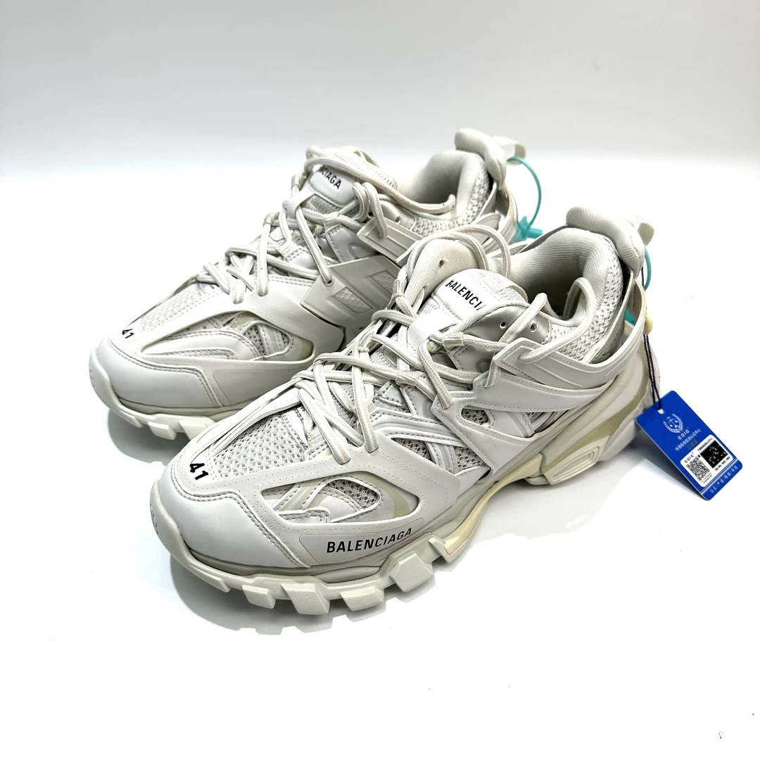 99新 Balenciaga/巴黎世家 41码 白色Track1.0老爹鞋bl0273