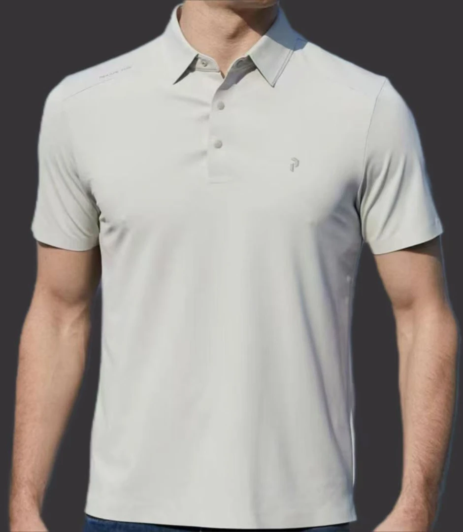 夏季翻领休闲男士高弹T恤上衣纯色t恤男装男子polo