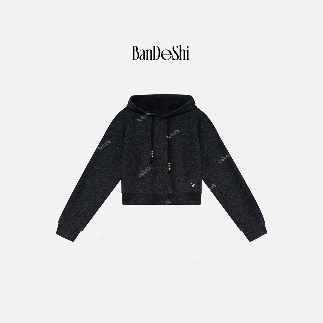【C4057】班德施-秋冬新款简约加厚连帽卫衣女装SS