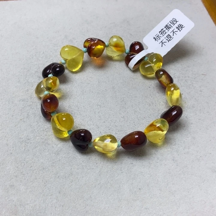 裸石蜜蜡未镶嵌手串