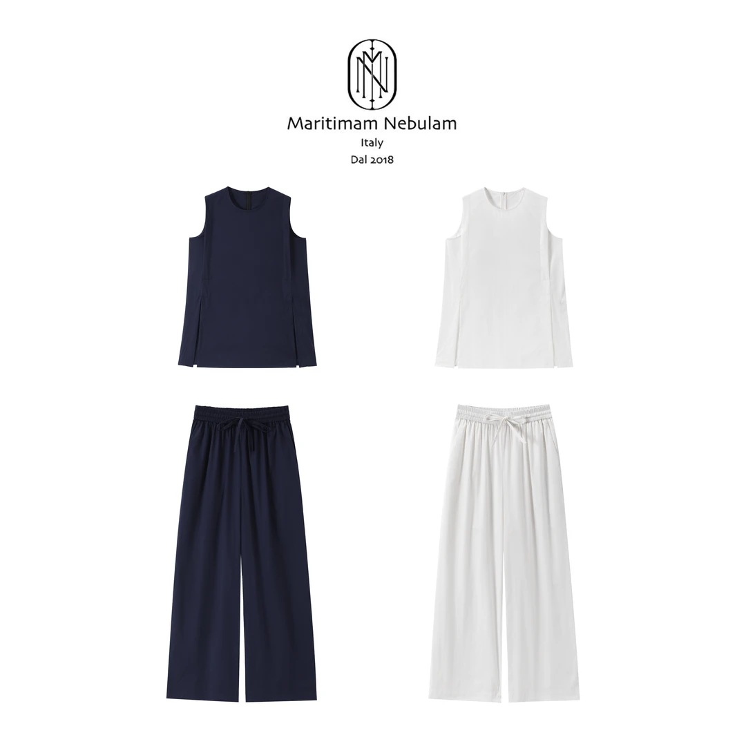 MN【牧羊少女】匹马棉开衩小衫/匹马棉八分裤套装 ZH6051