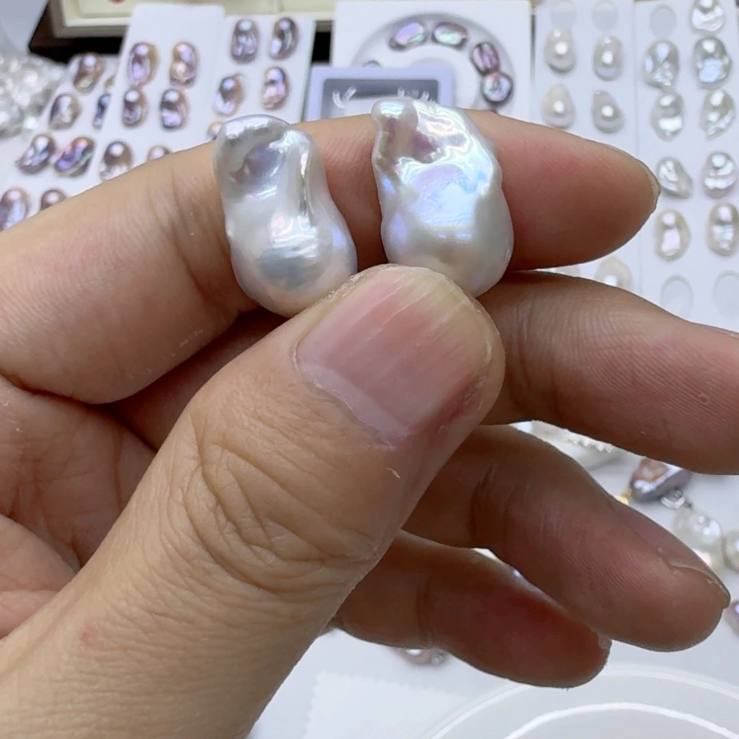 淡水珍珠银S925镶嵌颈饰淘*