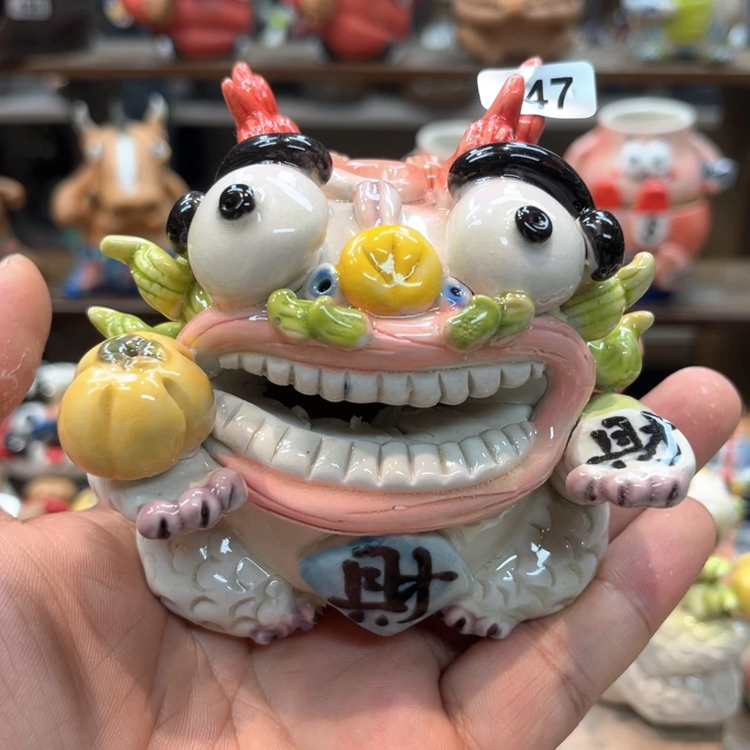 摆件纯手工抽象陶瓷摆件447