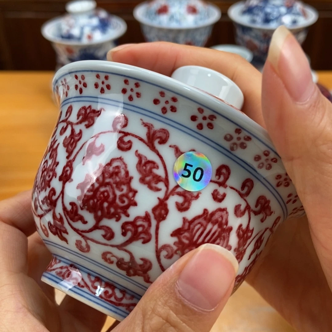 手绘现代茶具非古董