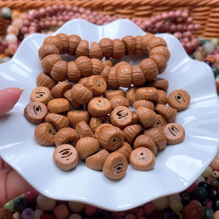 白玉菩提吊坠Q/16mm/30+3猴头大肠