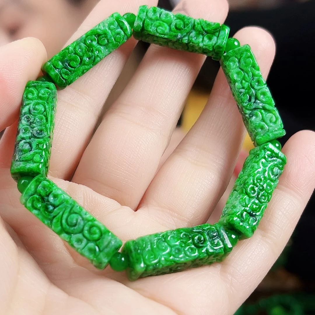 翡翠颈饰未镶嵌手链多样性发货