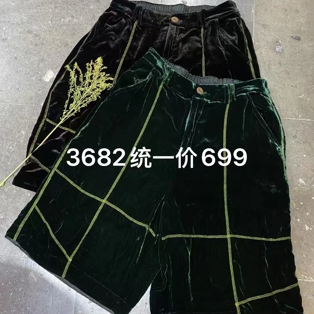 小文｜原创古蘭木GK3682丝绒中裤