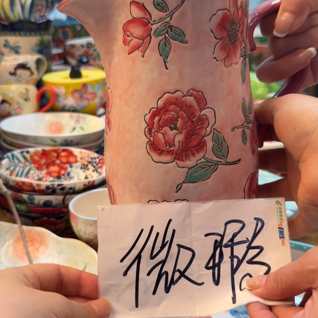 陶瓷微瑕水壶一只看图