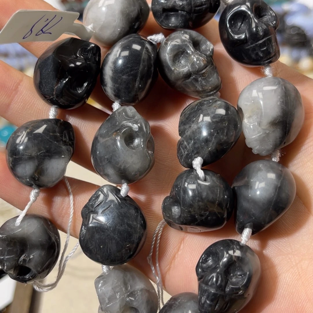 玛瑙/玉髓散珠鹰眼石卡16✖️27