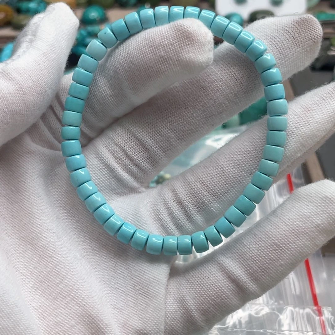 绿松石珠宝奇石银S925镶嵌
