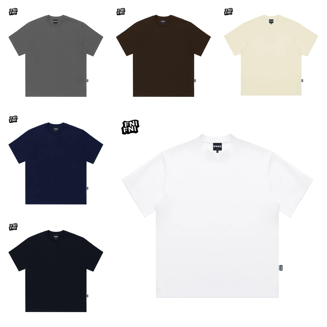FNI黑标系列（全色纯色）320克国潮重磅纯棉男女同款t恤短袖25新款