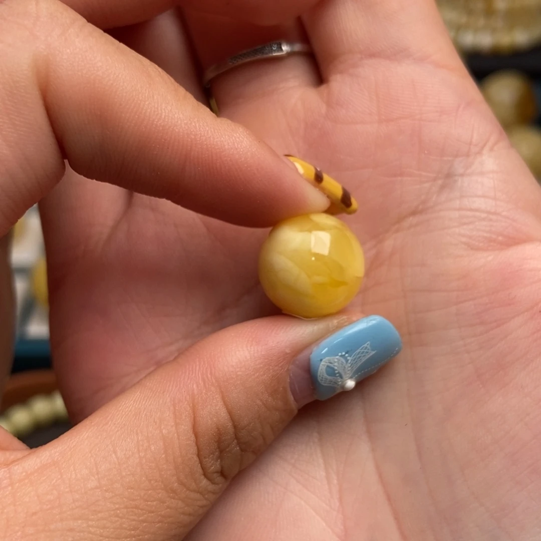 蜜蜡未镶嵌珠宝奇石13.5mm