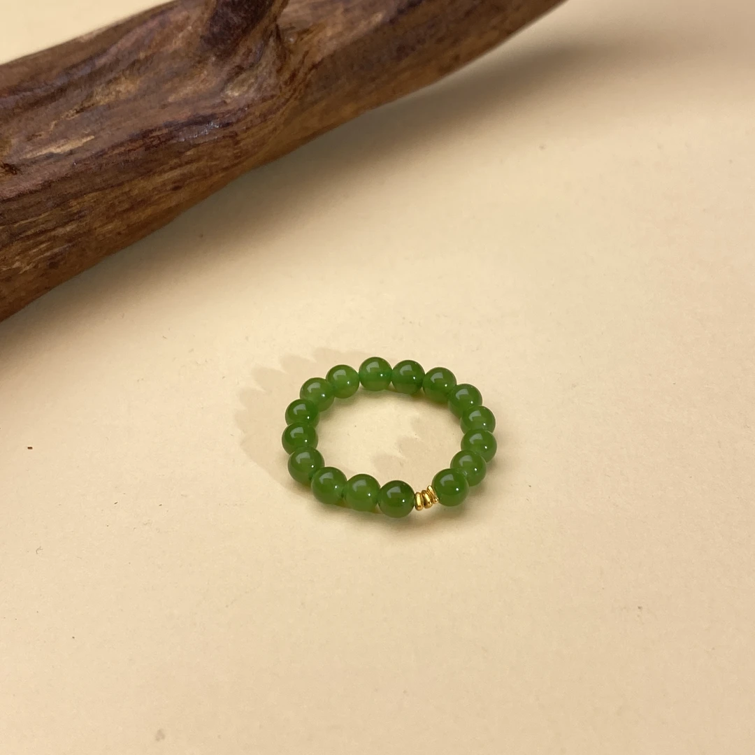 【小北好物】和田玉DIY戒圈17QH13X496【多样性发一件】约3.5mm+