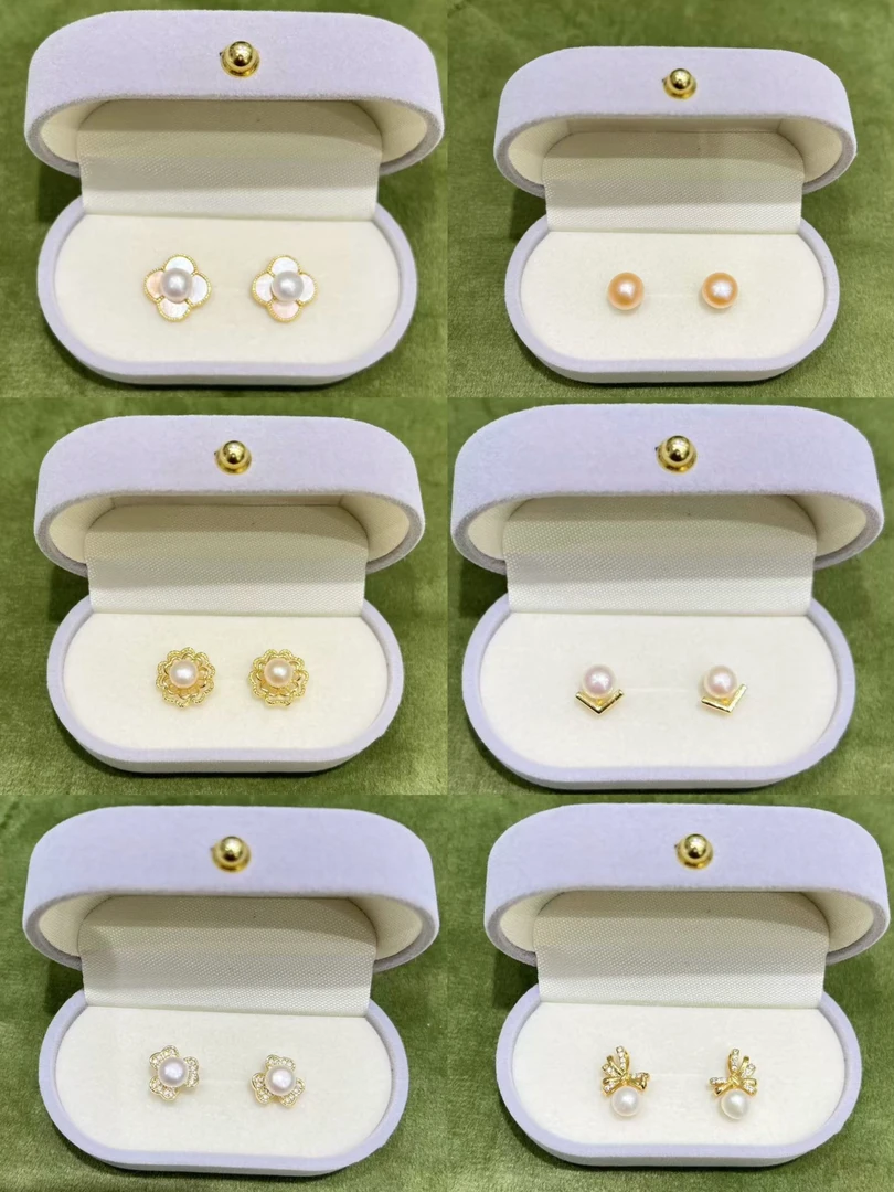 铜合金锆石耳饰 时尚优雅气质轻奢耳饰