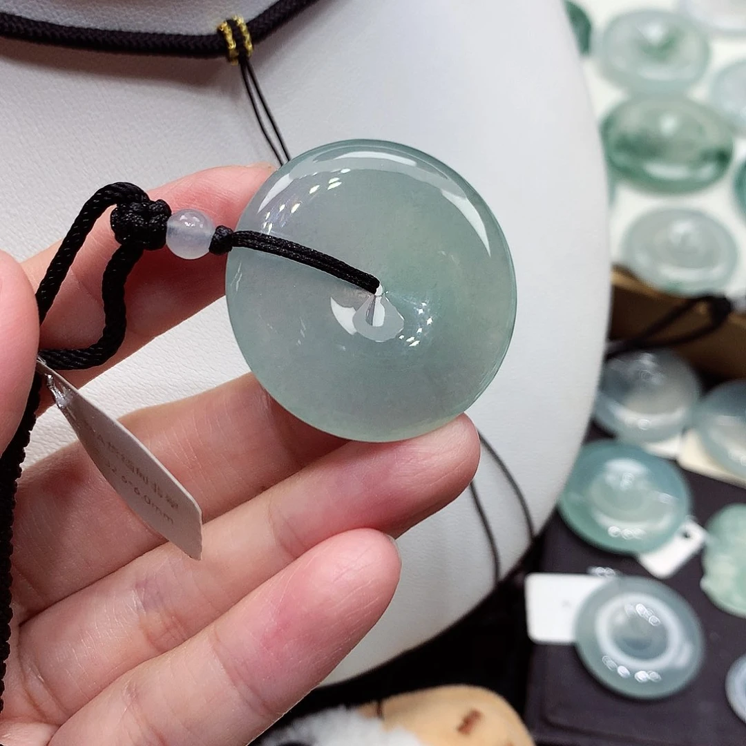 颈饰未镶嵌翡翠编号71，32.6/6