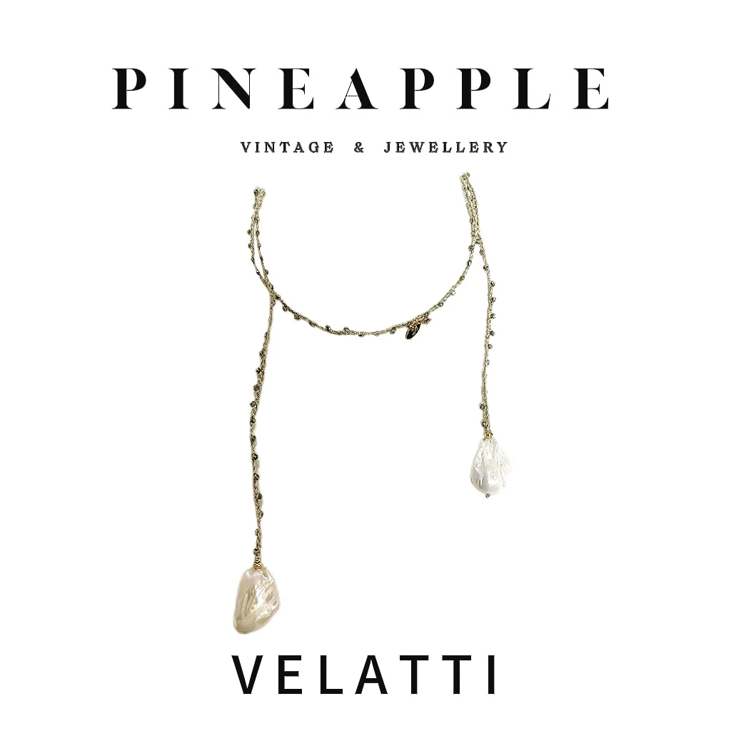 合金项链 菠萝中古Velatti项链LK7824