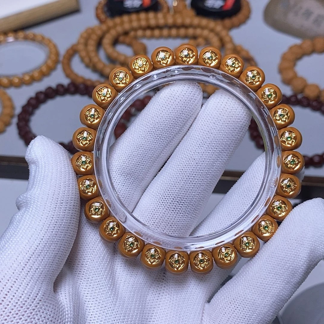 猴头核桃手串全品无暇满镶嵌鲨鱼10左右