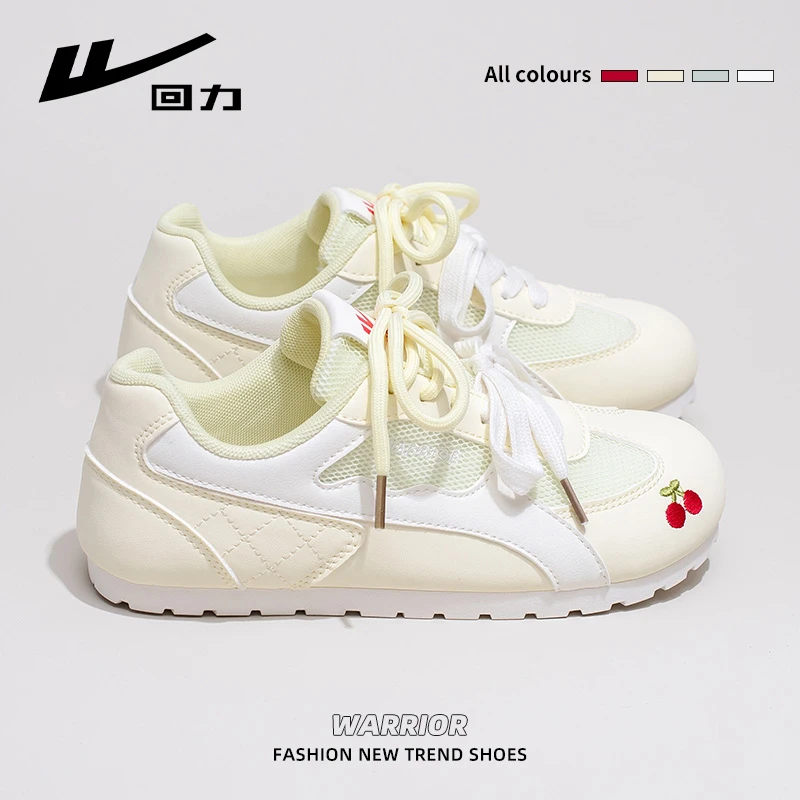 回力泡芙德训鞋女夏季网面透气2025新款薄款百搭低帮休闲运动板鞋