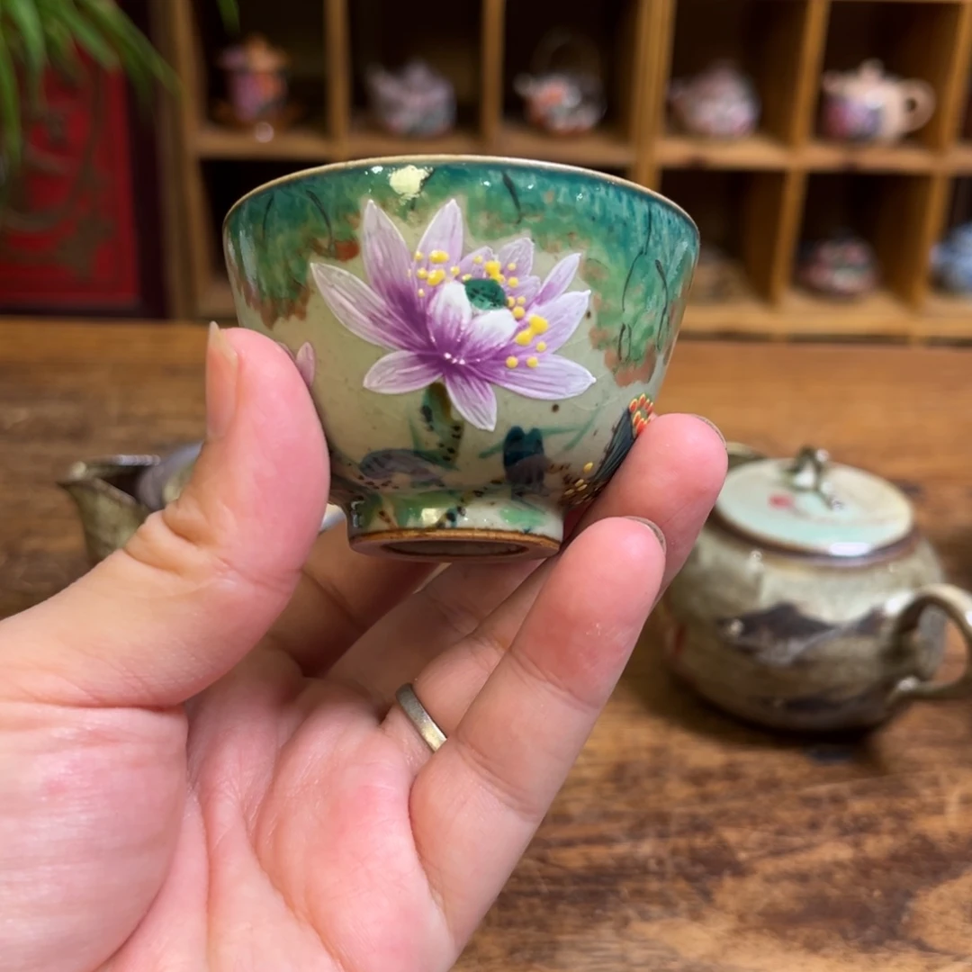 柴烧手工手绘陶瓷