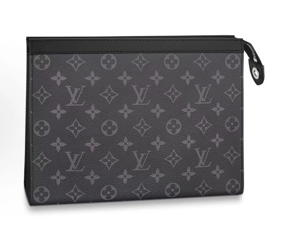 95新 LouisVuitton/路易威登 安洁利黑色老花洗漱袋