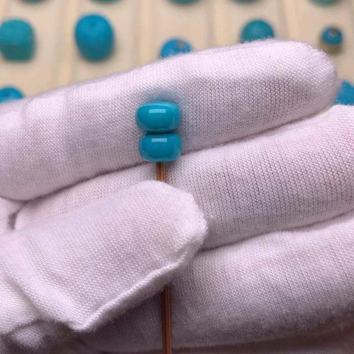 绿松石未镶嵌绿松石隔珠7.4