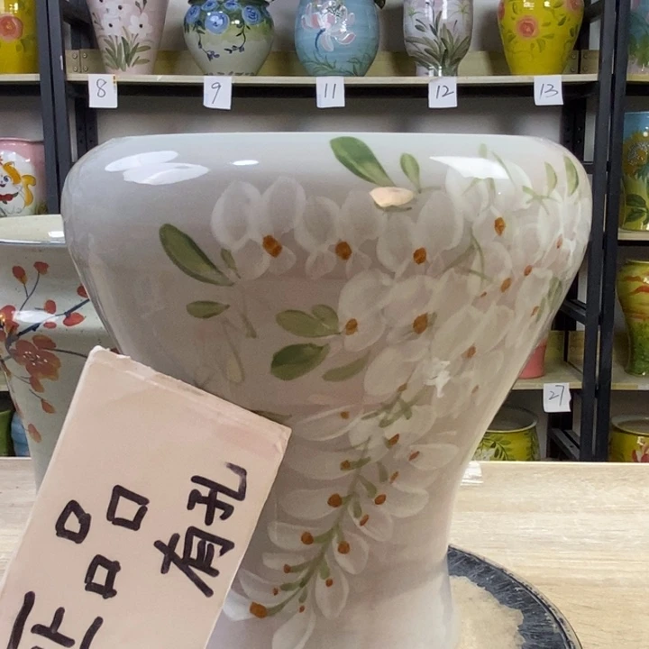 景德镇高温陶瓷花盆