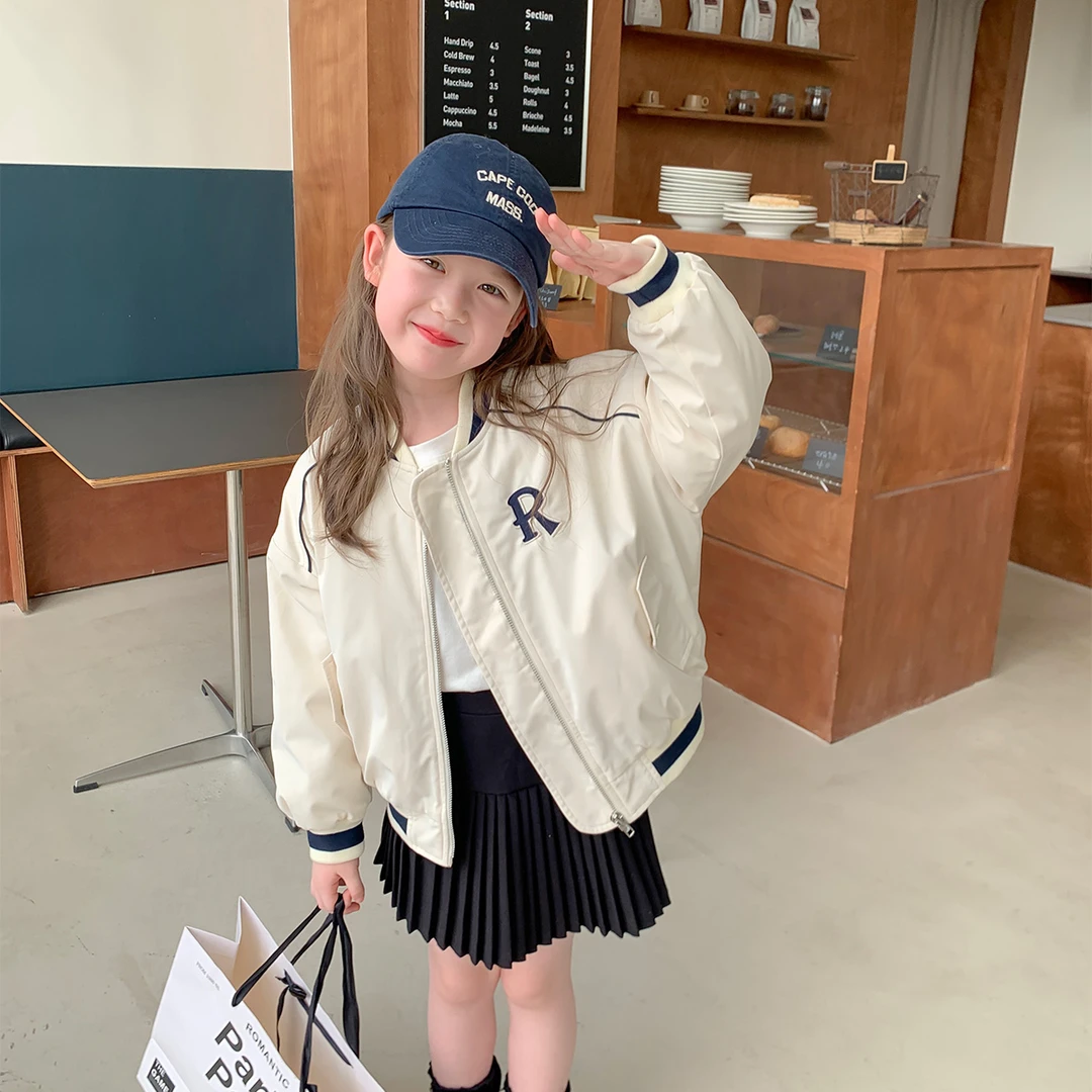 布丁哈鲁2023秋冬儿童百搭三防R标保暖棒球服外套23QC7462