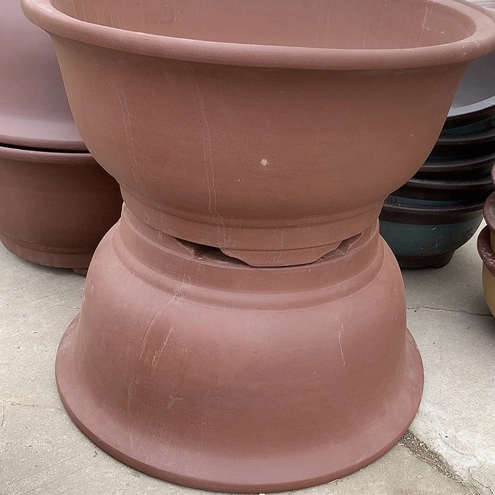 紫砂花盆160-2。 48.5-24。