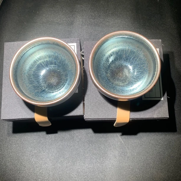 015-2（八方来财）茶盏 2只带礼盒