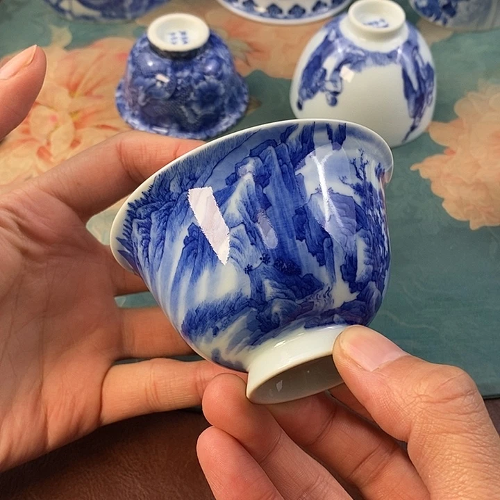杯现代景德镇全手工全手绘茶具168888