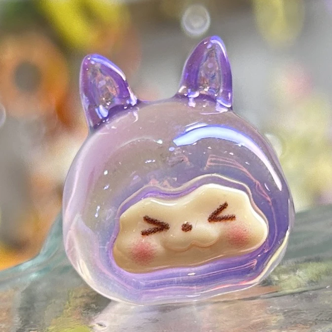 冰透果冻QQ小k'k夜光树脂摆件配饰车载摆件挂饰