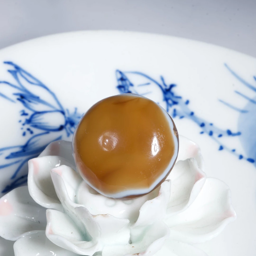 精美马眼玛瑙板珠-尺寸：23.8mm