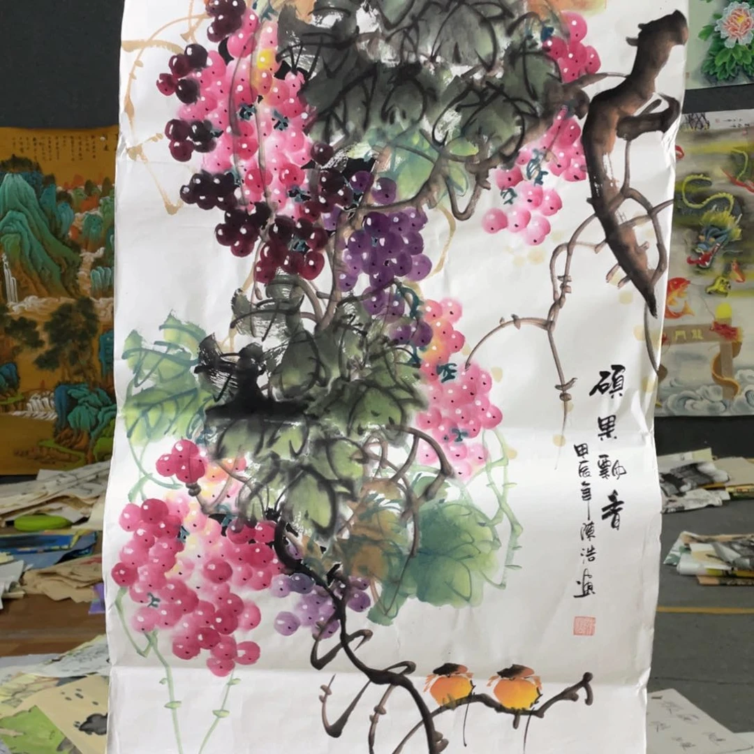 国画国画作品画心一张