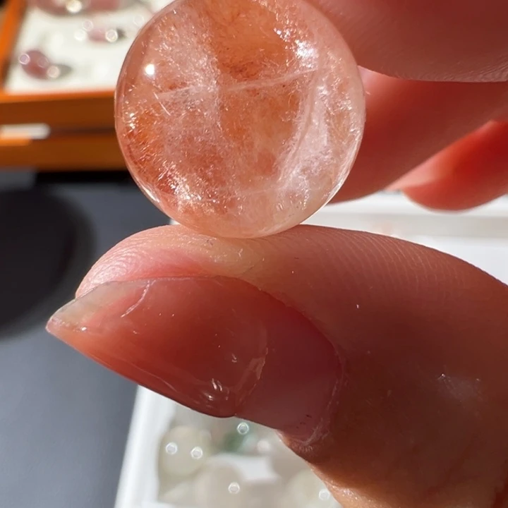 发晶珠宝半成品未镶嵌g****o
