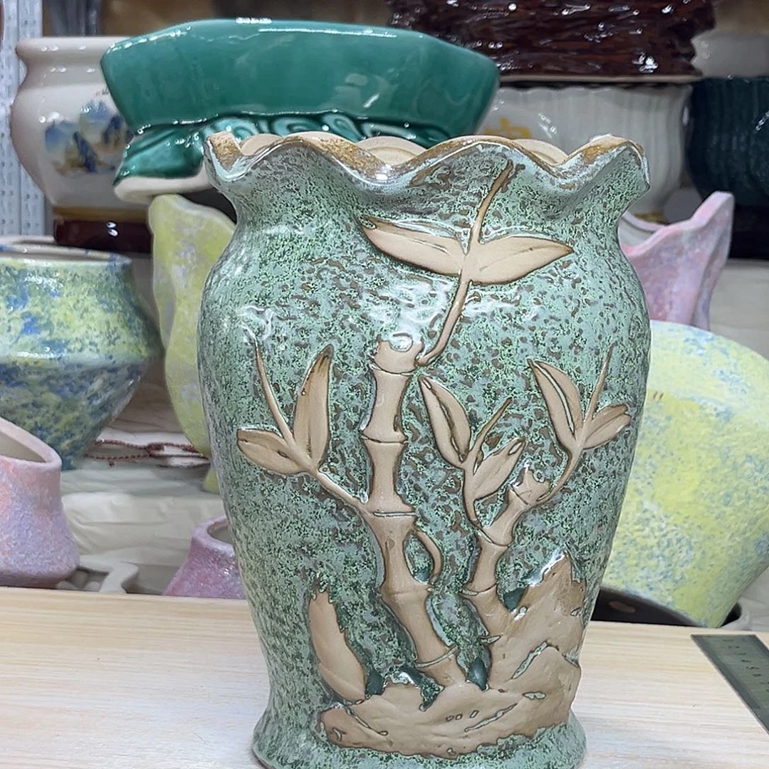 陶瓷绿植多肉微瑕花盆外口径：14*21