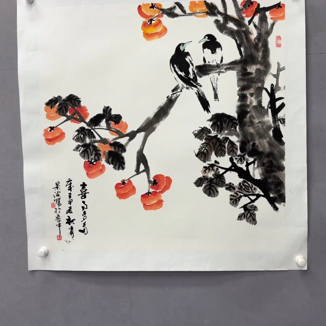 国画艺术家真人手绘