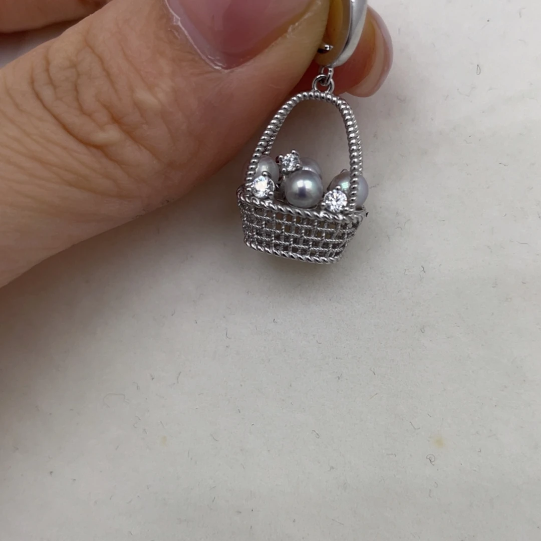 颈饰银S925镶嵌海水珍珠